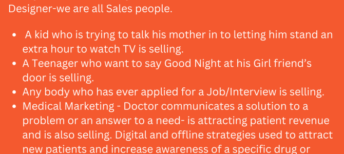 YOU MUST BE SOLD ON YOURSELF