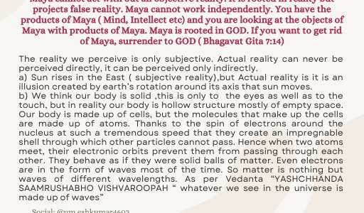 MAYA IS ROOTED IN REALITY