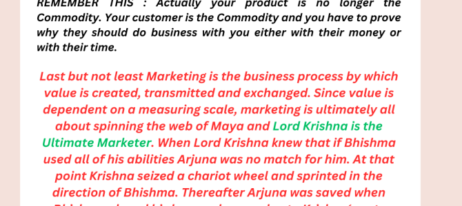 CUSTOMER IS THE COMMODITY