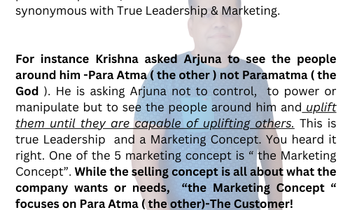 TRUE LEADERSHIP AND MARKETING CONCEPT