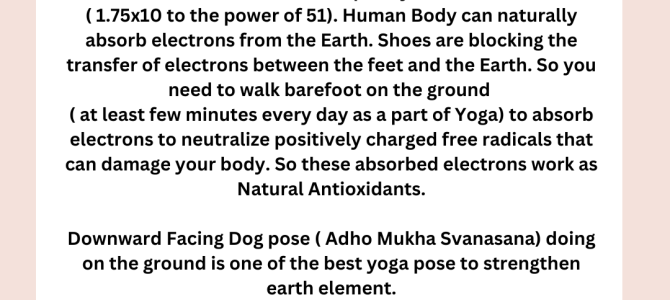 WALKING BAREFOOT ON THE GROUND IS SIGNIFICANTLY IMPORTANT