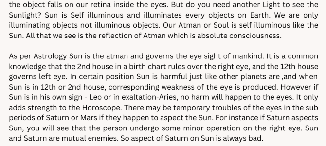 EYE RELATED ILLNESS