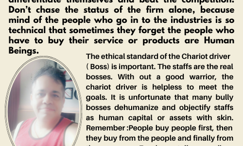 BOSS CANNOT MEET GOALS WITH OUT EMPLOYESS BEING PRODUCTIVE