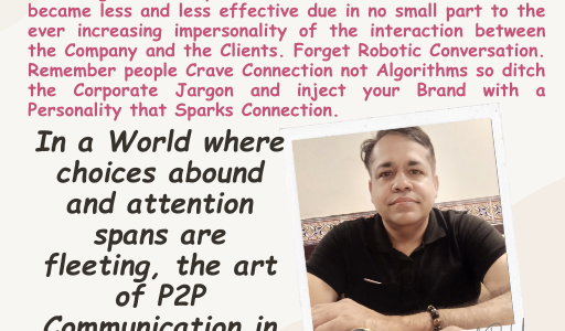 SIGNIFICANCE OF P2P COMMUNICATION IN MARKETING