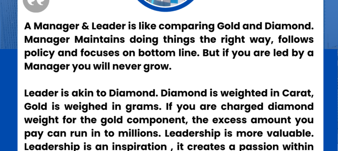 LEADERSHIP VS MANAGEMENT