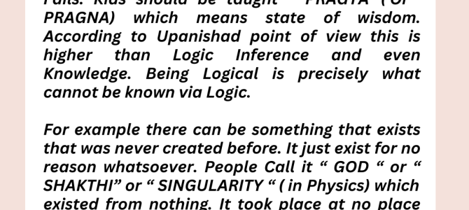 LOGIC VS WISDOM