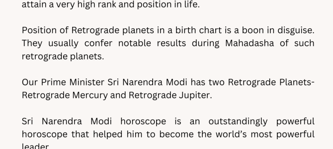 RETROGRADE PLANET AND ITS SIGNIFICANCE