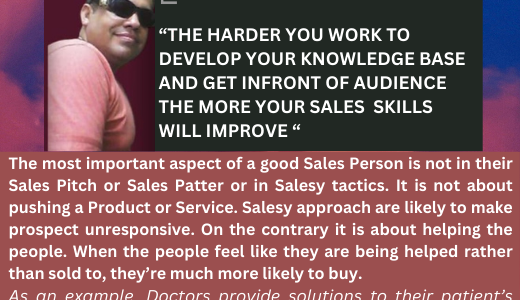 SALES IS NOT ABOUT BEING SALESY
