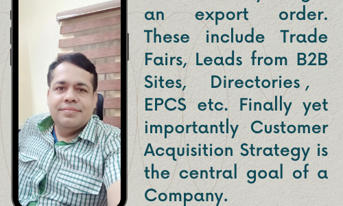 STRATEGY FOR EXPORT ORDER