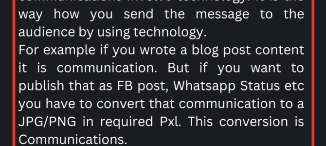 COMMUNICATION VS COMMUNICATIONS