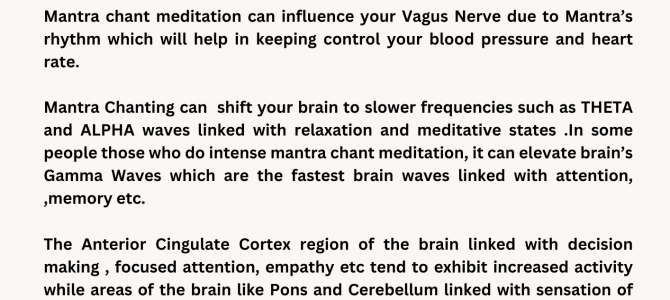 WHEN DOCTORS SAY IMPOSSIBLE THIS MAY HELP-MANTRA CHANT MEDITATION