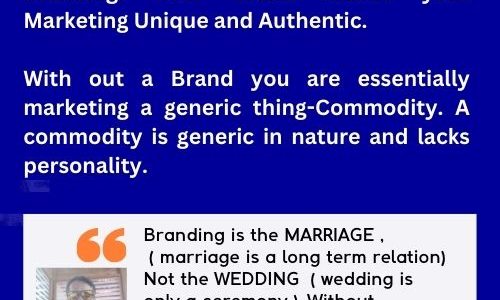 BRANDING IS THE MARRIAGE NOT THE WEDDING