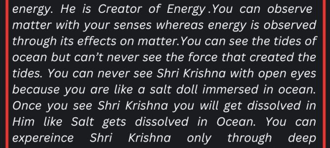 CREATOR OF ENERGY