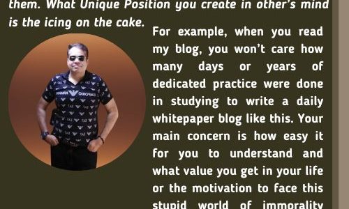 UNIQUE POSITION IN OTHER’S MIND