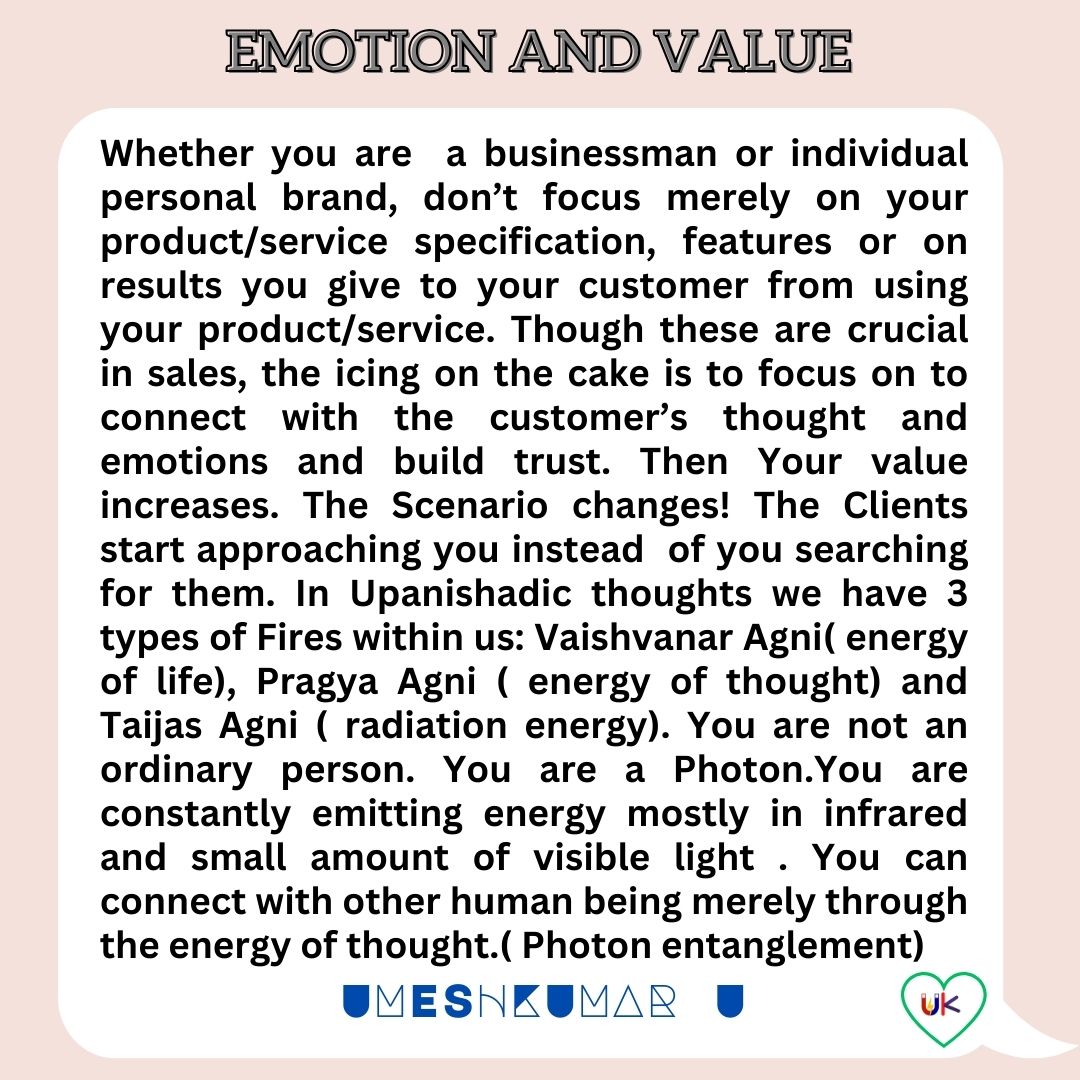 EMOTION AND VALUE