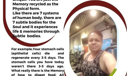 YOU ARE JUST A MEMORY RECYCLED AS THE PHYSICAL FORM