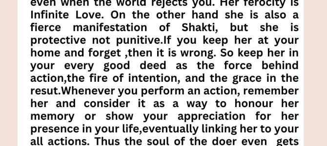BHADRAKALI IS A FIERCE YET INFINITE LOVE