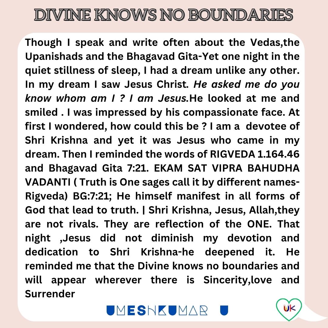 DIVINE KNOWS NO BOUNDARIES DIVINE KNOWS NO BOUNDARIES