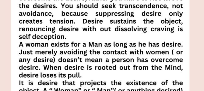 IT IS THE DESIRE THAT PROJECTS THE EXISTENCE OF THE OBJECT