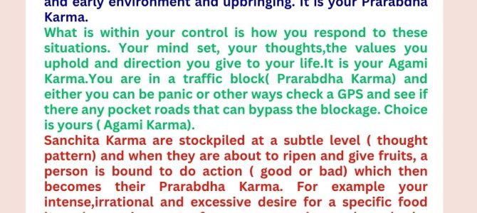 KARMA IS NOT ACTION ALONE