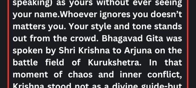 SHRI KRISHNA THE MASTER COMMUNICATOR