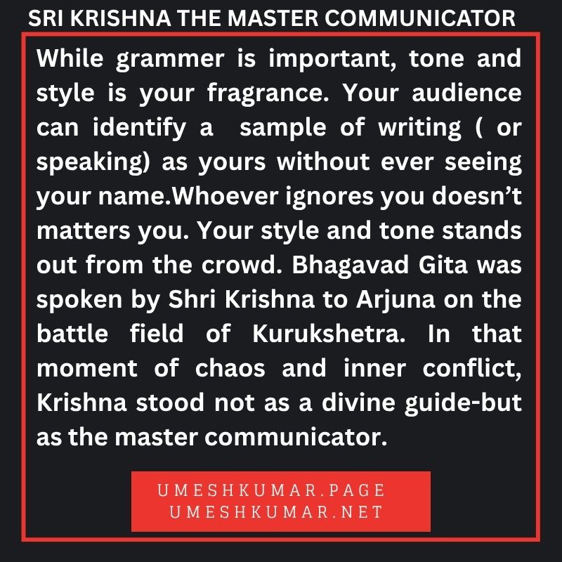 SHRI KRISHNA THE MASTER COMMUNICATOR SHRI KRISHNA THE MASTER COMMUNICATOR