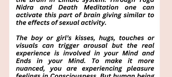 PLEASURE IS EXPERIENCED IN CONSCIOUSNESS