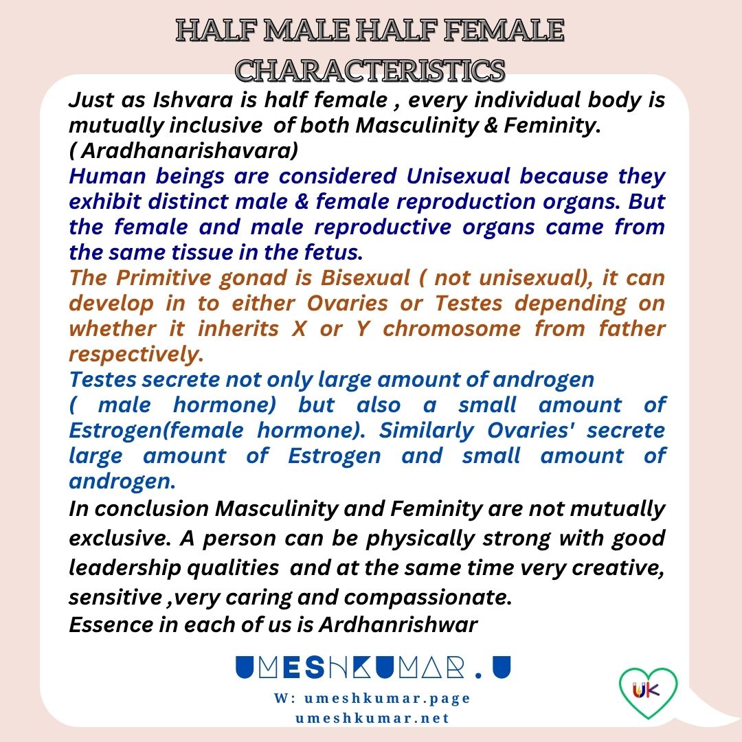 HALF MALE HALF FEMALE HALF MALE HALF FEMALE