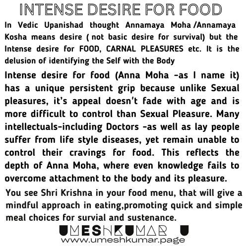 INTENSE DESIRE FOR FOOD