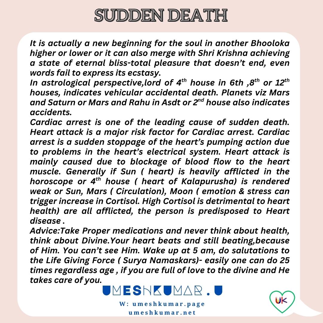SUDDEN DEATH