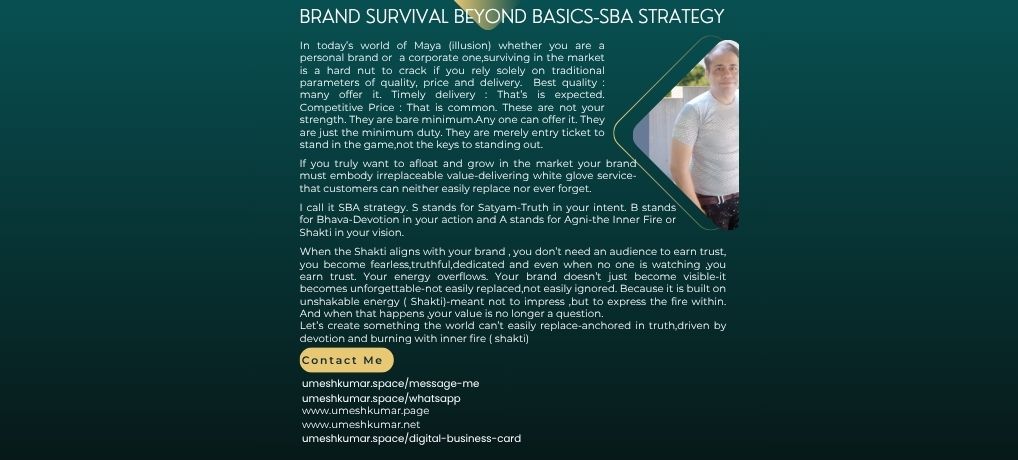 BRAND SURVIVAL BEYOND BASICS SBA STRATEGY