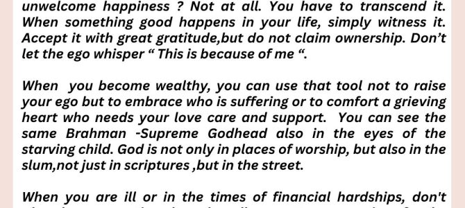 SUFFERING AND PLEASURE