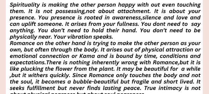 SPIRITUAL LOVE AND ROMANCE