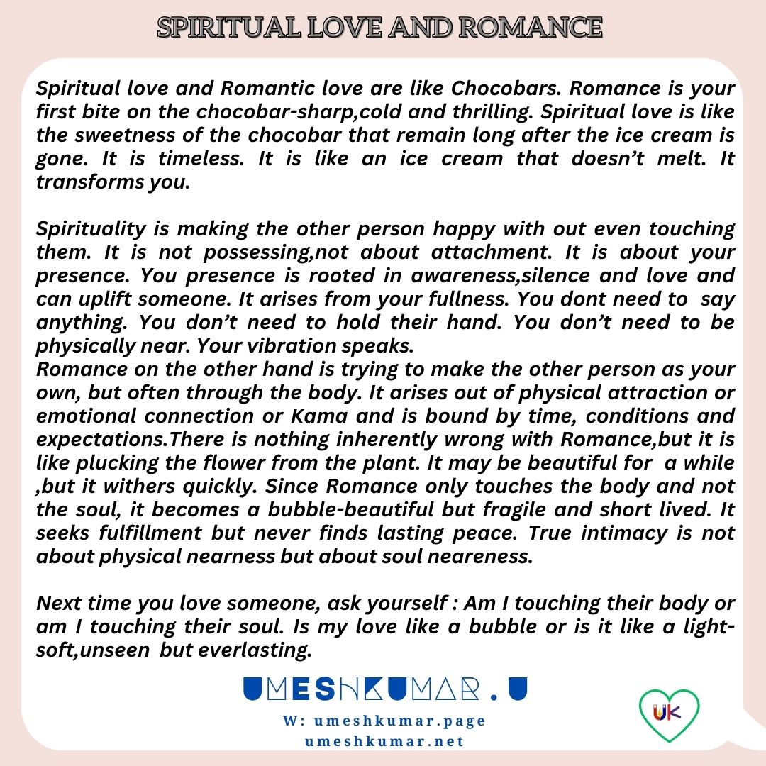 SPIRITUAL LOVE AND ROMANCE SPIRITUAL LOVE AND ROMANCE