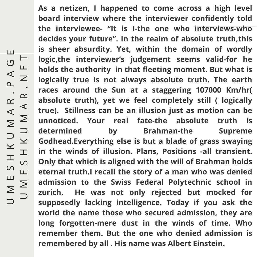 WHAT IS LOGICALLY TRUE IS NOT ABSOLUTE TRUTH