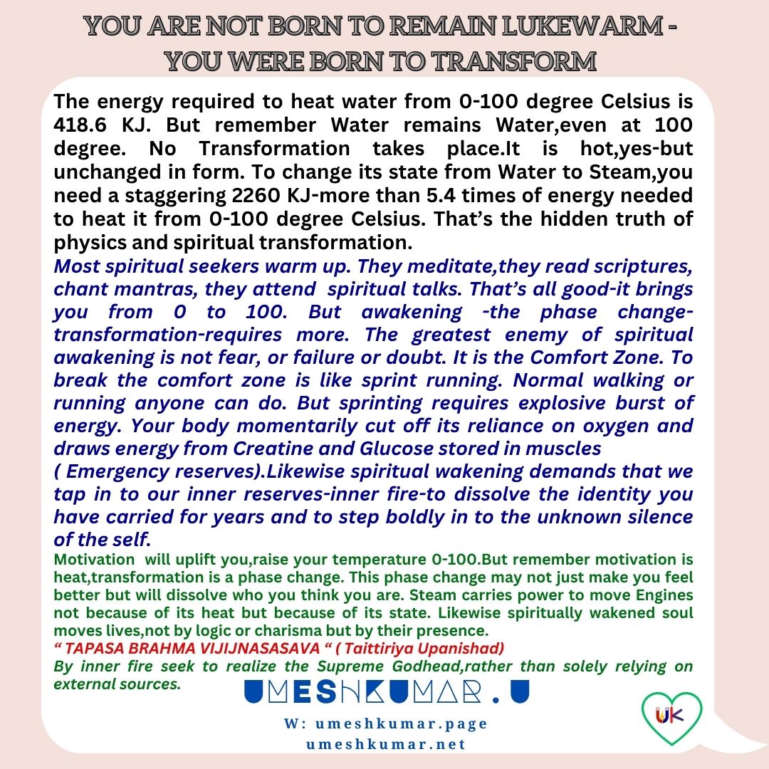 YOU ARE NOT BORN TO REMAIN LUKEWARM-YOU WERE BORN TO TRANSFORM YOU ARE NOT BORN TO REMAIN LUKEWARM-YOU WERE BORN TO TRANSFORM