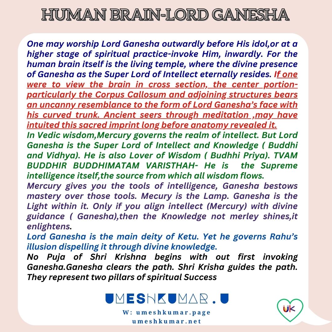 HUMAN BRAIN-LORD GANESHA HUMAN BRAIN-LORD GANESHA