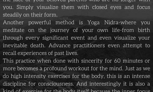 THE PRACTICE OF DEEP INNER FOCUS