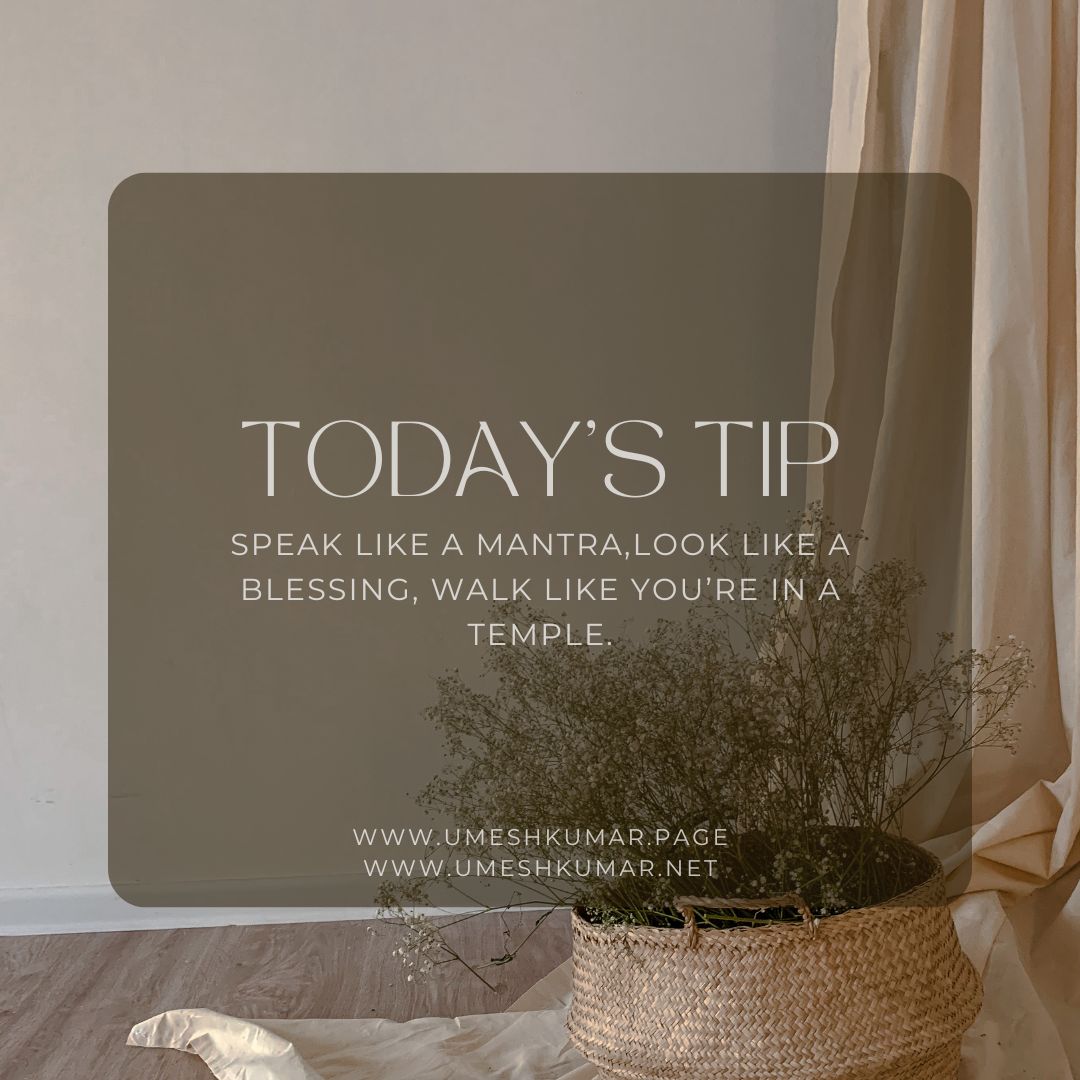 SPEAK LIKE A MANTRA