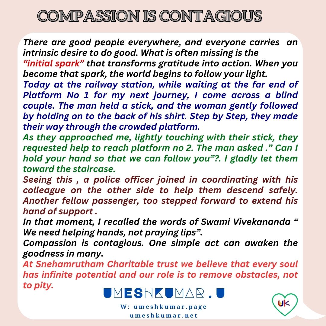 COMPASSION IS CONTAGIOUS