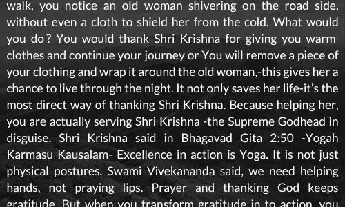 PRAYERS VS ACTIONS