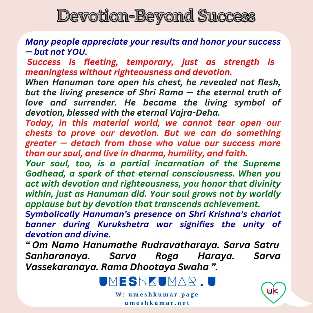 DEVOTION-BEYOND SUCCESS