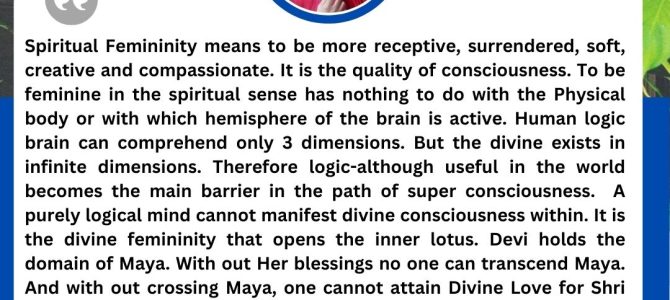 SPIRITUAL FEMININITY