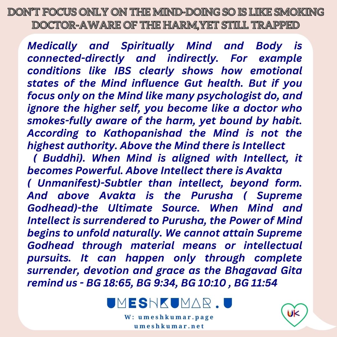 MIND ALONE IS NOT ENOUGH