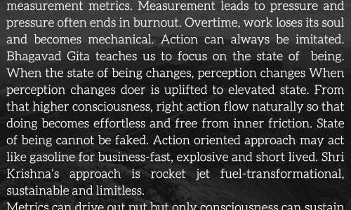 THE TRAP OF ACTION LEVEL BEING