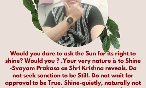 YOUR VERY NATURE IS TO SHINE