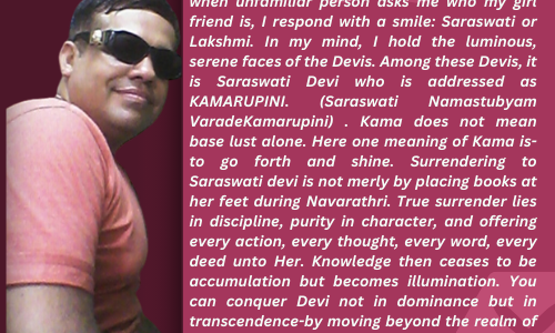 A THOUGHT ON SARASWATI DEVI