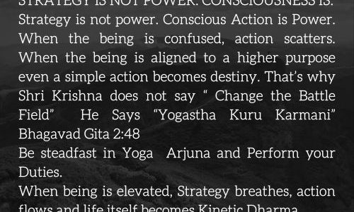 STRATEGY IS NOT POWER