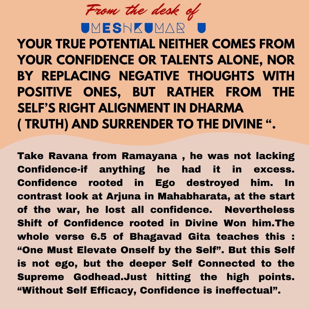 WITHOUT SELF-EFFICACY CONFIDENCE IS INEFFECTUAL