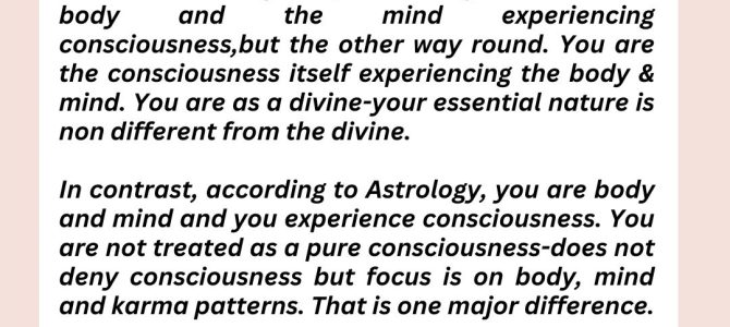 UPANISHAD VS ASTROLOGY
